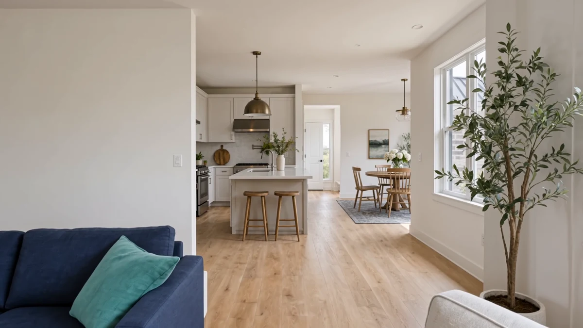 Illustrative clean home with natural light
